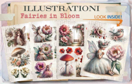 Maremi's Small Art - Illustratieve collagepagina's voor art journaling - Fairies in bloom