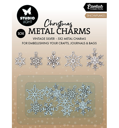Studiolight - Metal Charms - Snowflakes - SL-CO-CHARM05