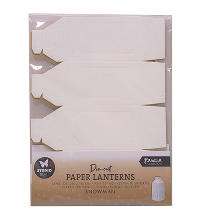 Studiolight - Die-cut Paper lanterns - Snowman - SL-ES-PS54