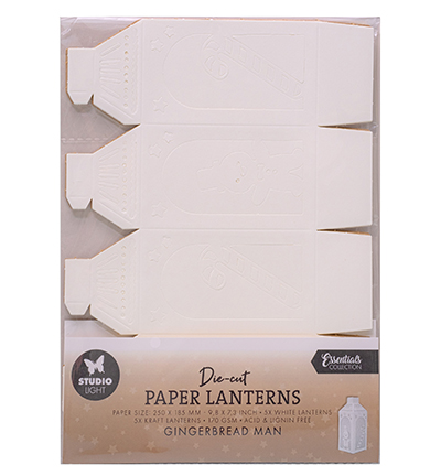 Studiolight - Die-cut Paper lanterns - Gingerbread man - SL-ES-PS53