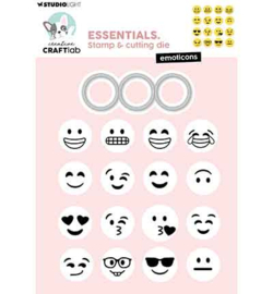 Craftlab - Stamp & Cutting Die - Emoticons - CCL-ES-SCD95
