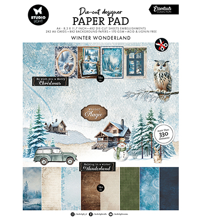 Studiolight - Die-cut Paper Pad - Winter Wonderland - SL-ES-DCPP345