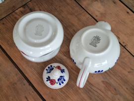 Boerenbont Boch Theepot met Theelicht model Zeeland