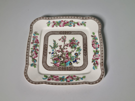 Engels bruin Bridgwood De Olde Indian Tree vierkante schaal 23,5 cm