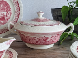 Boerenhoeve Rood Societe Ceramiqe compleet Eetservies 8-pers.