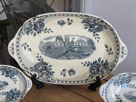 Peacock groen Societe Ceramique Ontbijtservies 6 personen