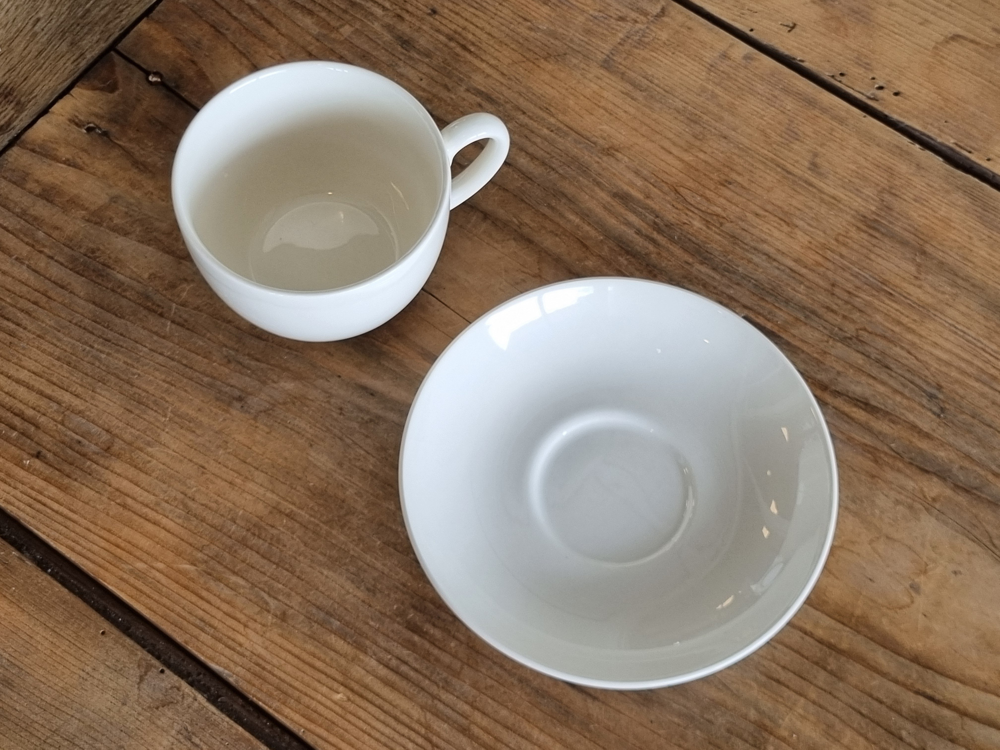 Wedgwood Queen's Ware Kop en schotel 8,5 cm