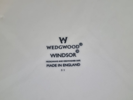 Wedgwood Windsor groot bord met parelrand en ribbel 31 cm