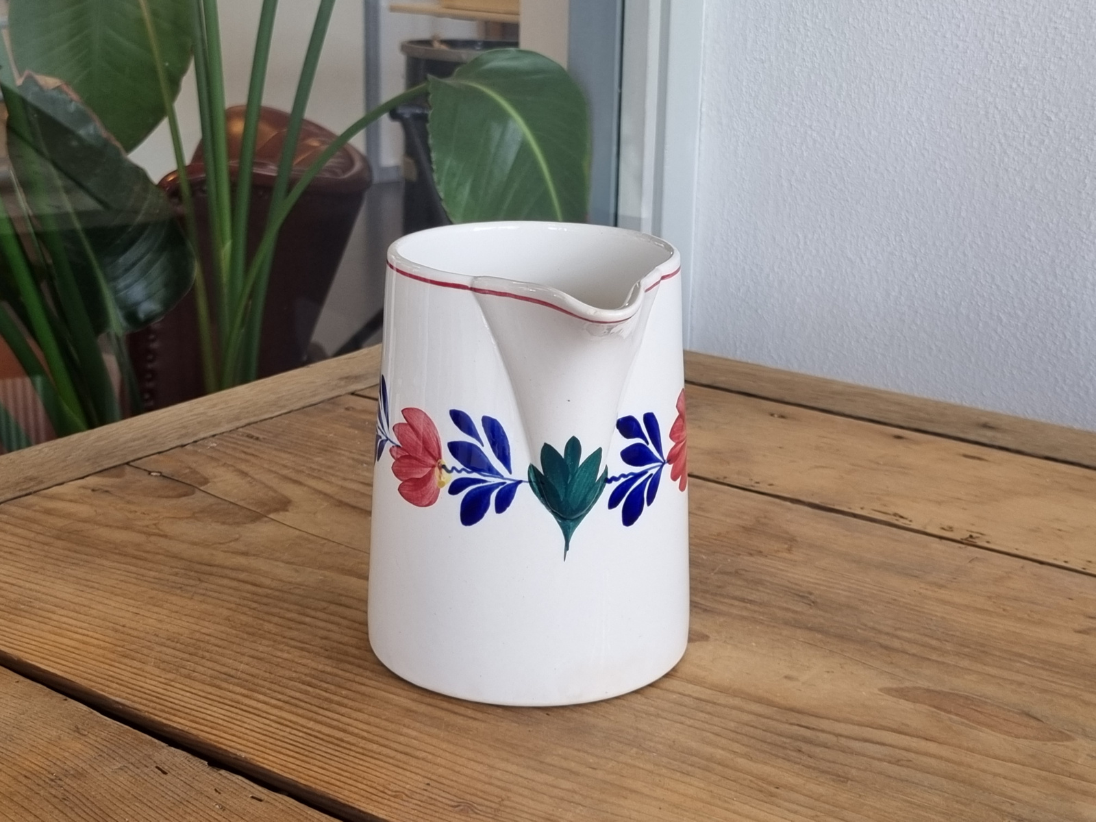 Oud Boerenbont Societe Ceramique 483a Waterkan Koniek 1,5 liter 2-rings