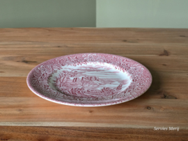 Engels rood English Ironstone Tableware EIT ontbijtbord 22 cm (kasteel)