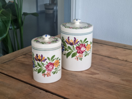 Frans Sarreguemines Rusticana set 2x Voorraadpot