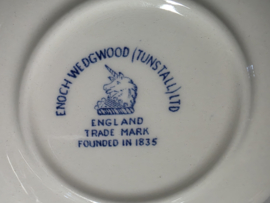 Engels blauw  Enoch Wedgwood blauw set 2x Bordje 10,5 cm of als Theezakjeslegger
