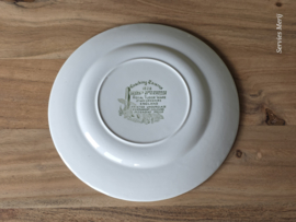 Engels groen Coaching Taverns Royal Tudor Ware Staffordshire ontbijtbord 20 cm