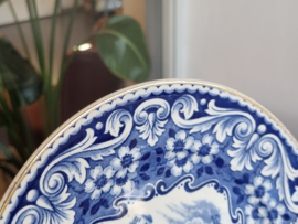 Societe Ceramique decor Casino blauw ontbijtbordje 21,5 cm