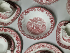 Engels rood Jachtservies Myott's Country Life Eetservies 8-pers