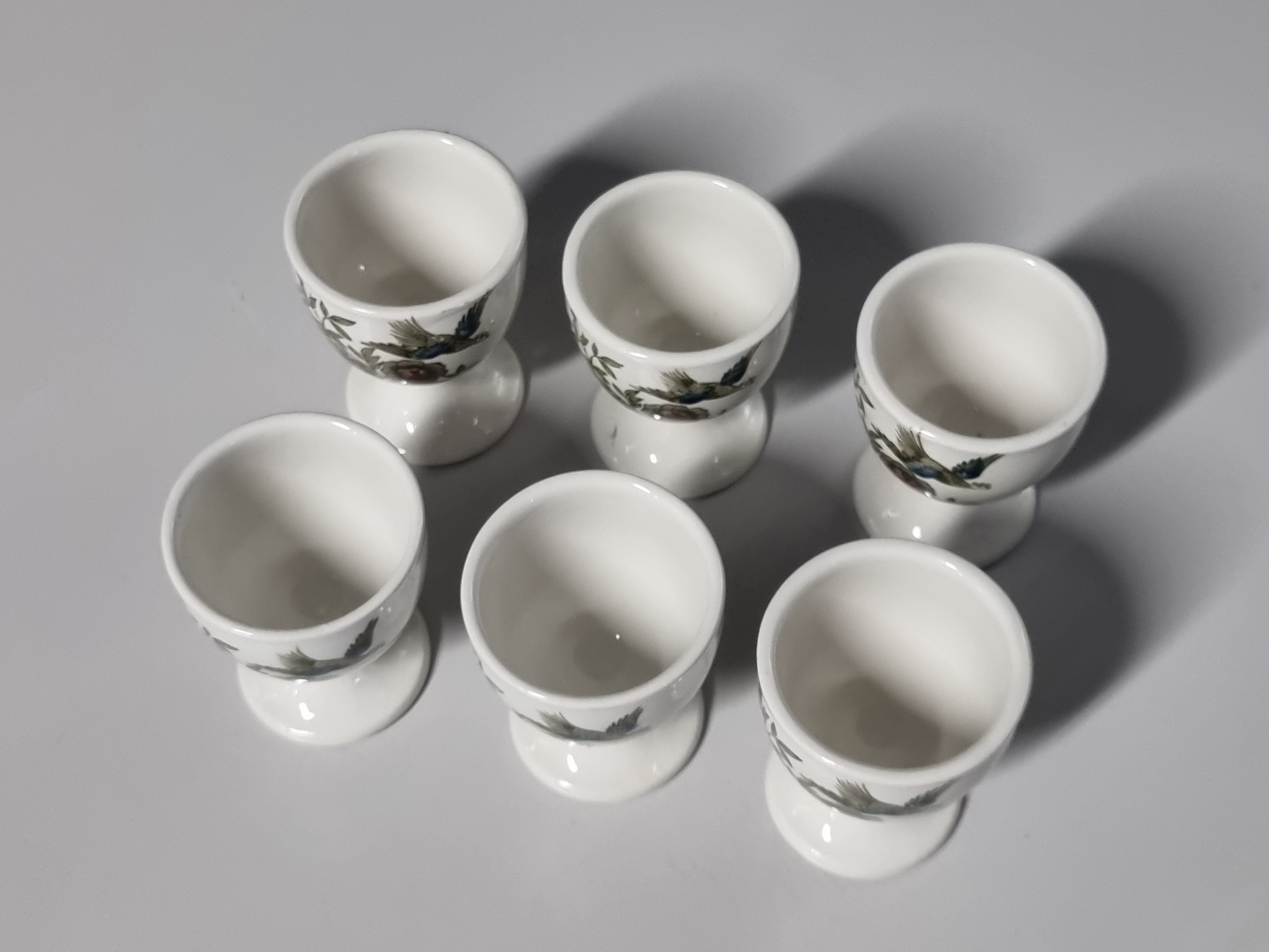 Engels Ridgway Windsor groen gekleurd set 6x eierdop