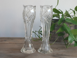 Glas Vintage set slanke Vazen