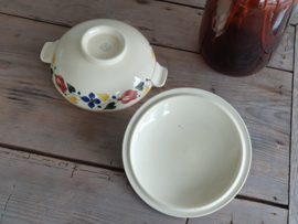 Boerenbont 417 Societe Ceramique Dekschaal Terrine met deksel 22,5 cm (creme)