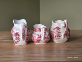 Engels rood Set 3x mix & match kannetje