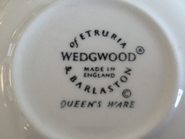 Wedgwood Queen's Ware set 2x Theezakjeslegger 7,5 cm