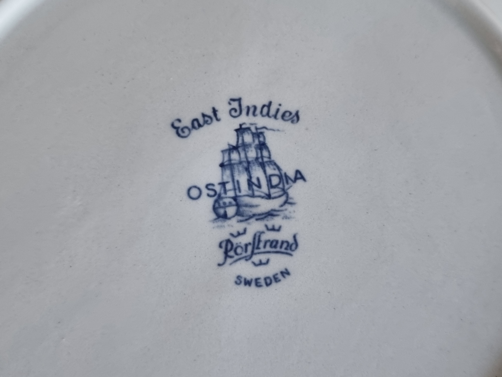 Rorstrand Ostindia East Indies Diep Pasta Curry Bord 24 cm (Aardewerk) met gebruikskrasje
