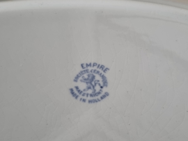 Societe Ceramique Empire blauw robuuste Serveerschaal 41 cm