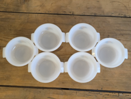 Vintage set 6x ontbijtschaaltjes soepkommen