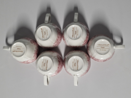 Villeroy en Boch Fasan rood koffieservies 6 personen