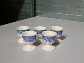 Villeroy en Boch Burgenland blauw set 5x Eierdopje