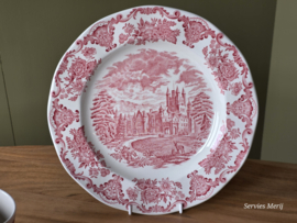 Engels rood Enoch Wedgwood Royal Homes Of Britain ontbijtservies 6 personen