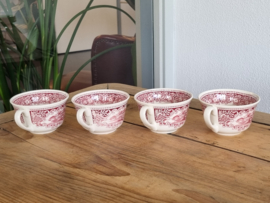 Regout Castillo Old England rood Koffieservies Theeservies 4-pers.