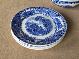 Regout Castillo blauw compleet eetservies 6 personen (rond model)