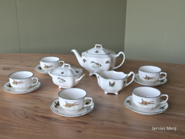 Engels Johnson Bros wildservies theeservies 5 personen