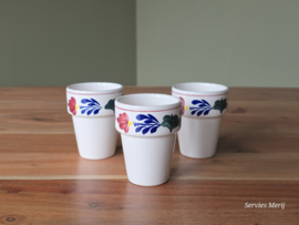 Boerenbont Boch set 3x mini-bekertje 0,10 cl met geurkaars in cadeauverpakking (rood)