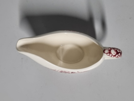 Engels rood Crown Ducal Bristol kleine Sauciere