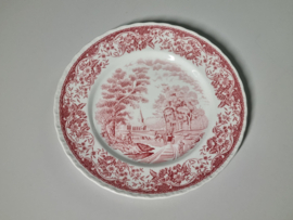 Engels rood Olde England Royal Tudor Ware Plat Dinerbord 25 cm