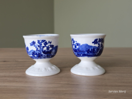 Villeroy en Boch Rusticana blauw set 2x Eierdopje