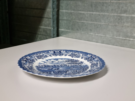 Engels blauw Olde Country Castles plat dinerbord 25,5 cm