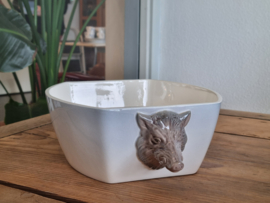 Verkocht = Waechtersbach Wildservies Vierkante schaal zwijnen