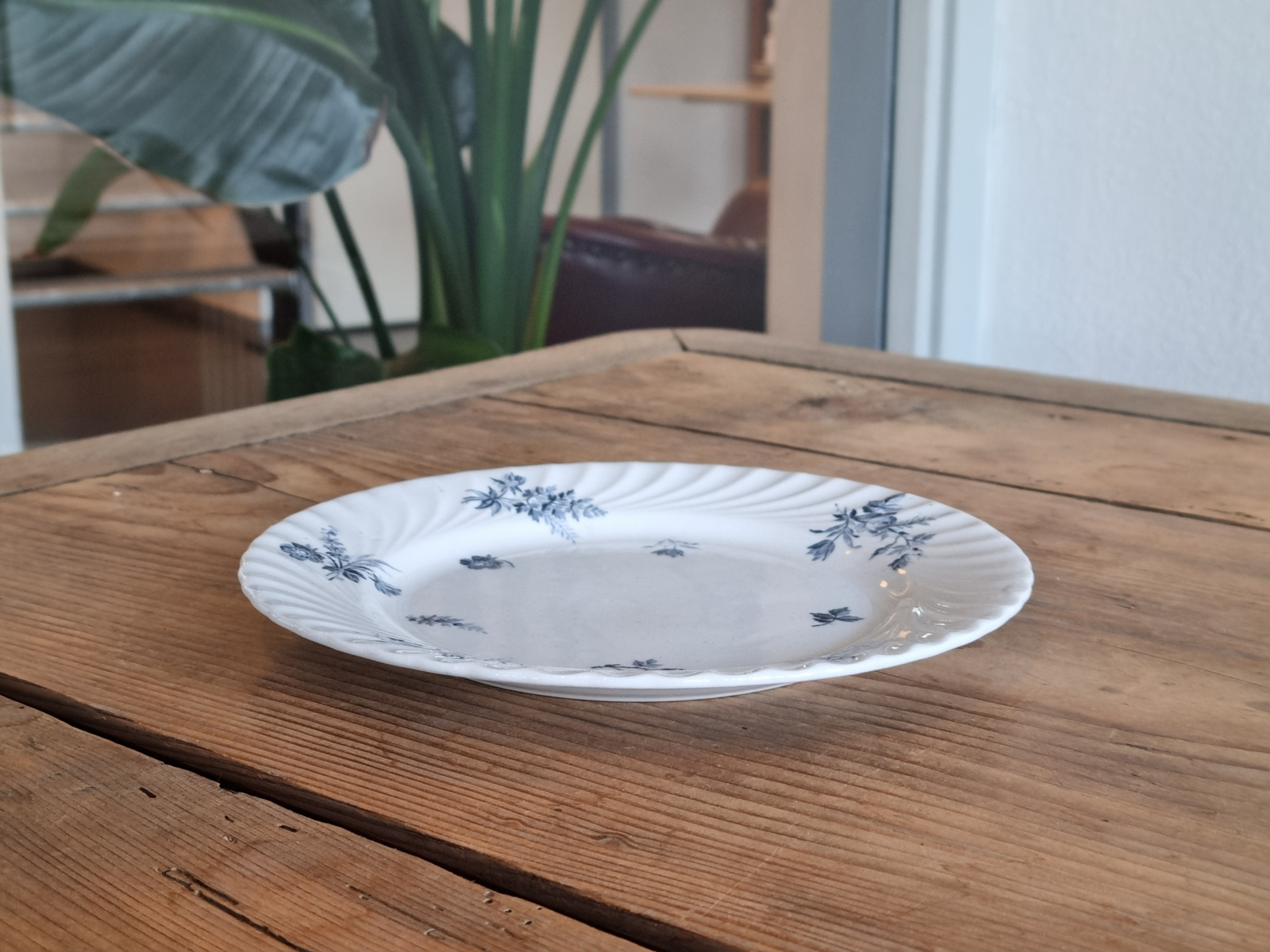Petrus Regout Riva donker blauw ontbijtbord 20 cm