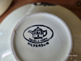 Landschap Zwart Societe Ceramique set 2x Kopje Hilversum