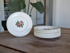 Wedgwood Moss Rose set 8x Serveerbordje Amusebordje 13 cm