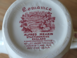 Engels rood Meakin Romance koffiepot 18 cm