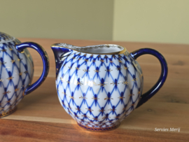 Lomonosov blauw Cobalt Net roomstel (gewone model)