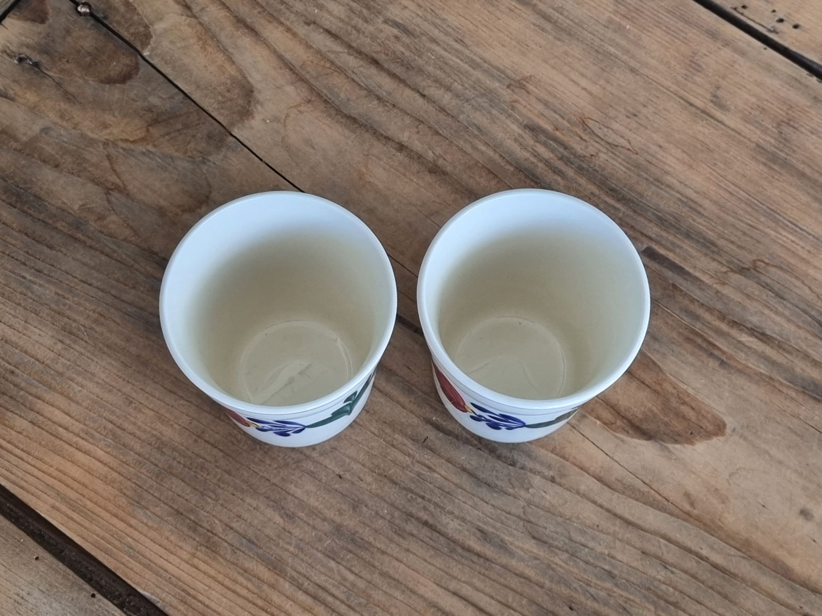 Boerenbont Regout set 2x Beker Mok 8,5 cm