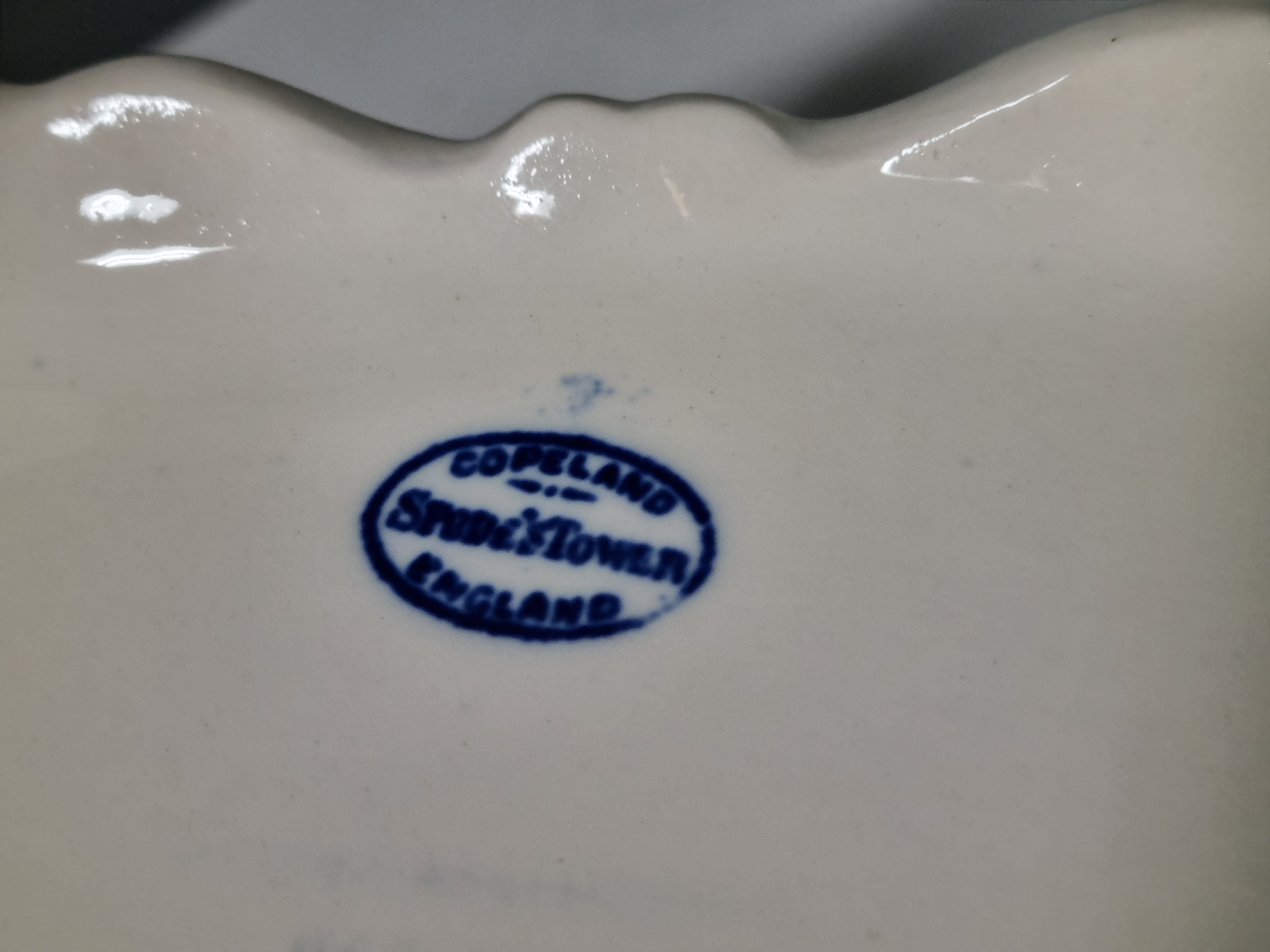 Engels Copeland Spode's Tower blauw Soepterrine Dekschaal Terrine