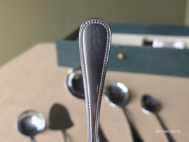 Complete bestekset 12 personen Inox parelrand 66 delen