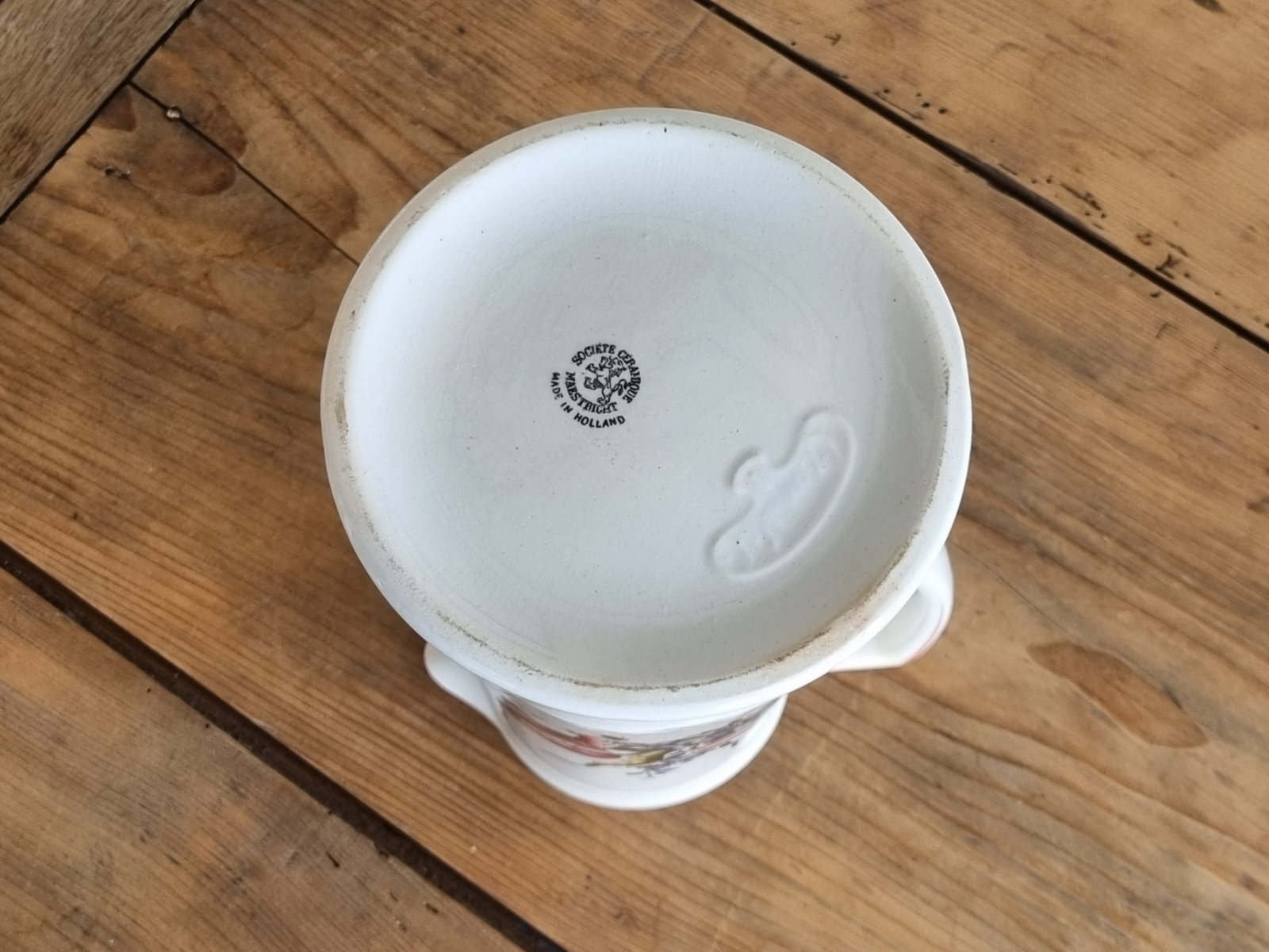 Societe Ceramique Alt Strassbourg Amstelkan 23,5 cm