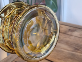 Glas Vintage Waterkan Okergeel 23 cm