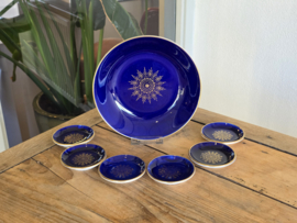 Societe Ceramique Bohemian print Serveersetje